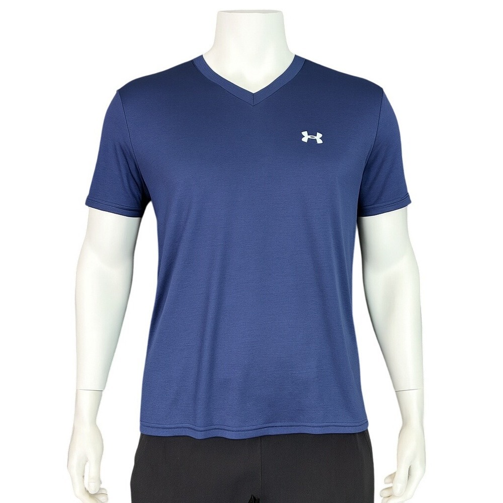 Under Armour Mens 2XL V Neck Performance Shirt Athletic Training Modern Classic